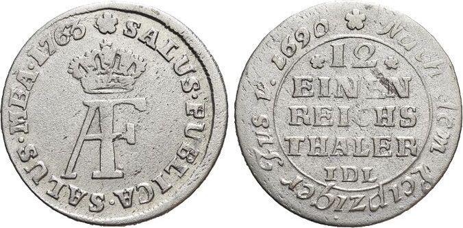 1/12 taler, daalder 1763 Pommern-unter schwedischer Beset..., Postzegels en Munten, Munten | Europa | Niet-Euromunten, Verzenden