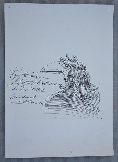 Bezian - Mr Korb - 1 Oorspronkelijke gesigneerde tekening, Boeken, Stripboeken