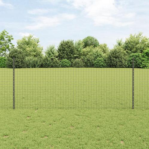 vidaXL Hekpalen 88 stuks U-Kanaal Grijs 140 cm Staal, Tuin en Terras, Palen, Balken en Planken, Nieuw, Verzenden