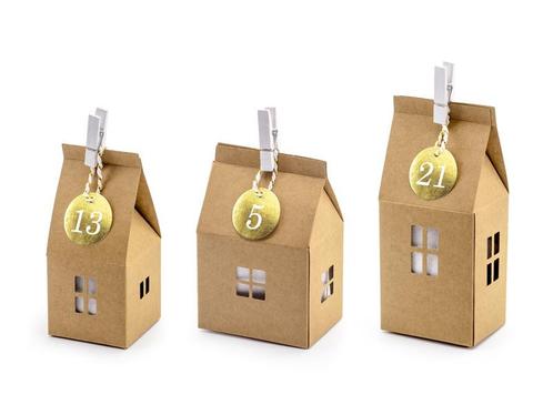 Adventkalender Huisjes, Hobby en Vrije tijd, Feestartikelen, Nieuw, Verzenden