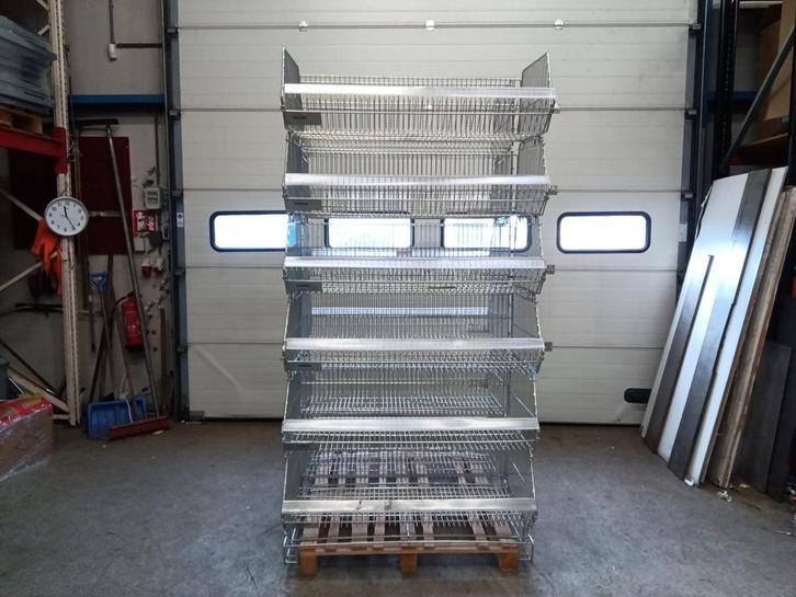 Stapelbare draadmanden B115 x D61 x H40 cm, Zakelijke goederen, Kantoor en Winkelinrichting | Winkel en Inventaris