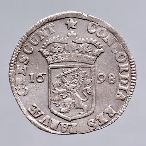 Nederland, West-Friesland Zilveren dukaat 1698, Postzegels en Munten, Munten | Nederland