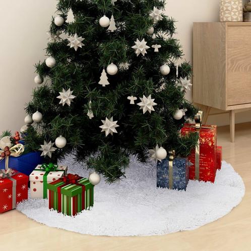 vidaXL Kerstboomrok 122 cm kunstvacht wit, Diversen, Kerst, Nieuw, Verzenden