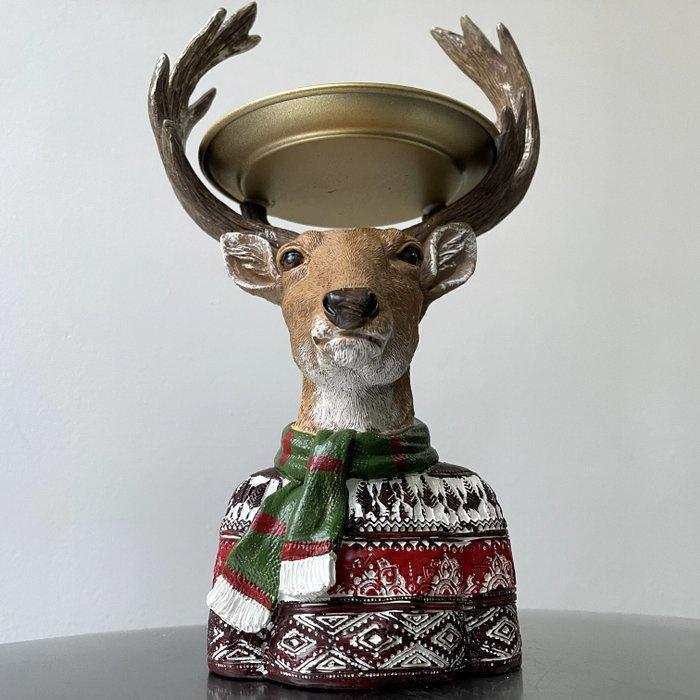 Étagère - Poly-resin - Hert in kerstrui, Diversen, Kerst