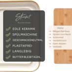 Botervloot met deksel - Keramiek - Wit - Steinzeit, Huis en Inrichting, Keuken | Servies, Verzenden, Zo goed als nieuw