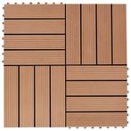 Teak Terrastegels 30x30 | Tweedekansje | 1mÂ² voor Balkon, Tuin en Terras, Tegels en Klinkers, Ophalen of Verzenden, Nieuw