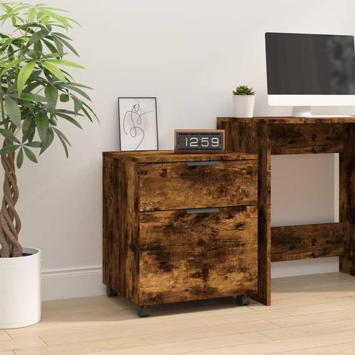 vidaXL Dossierkast verrijdbaar 45x38x54 cm bewerkt hout, Huis en Inrichting, Kasten | Overige, Nieuw, Verzenden