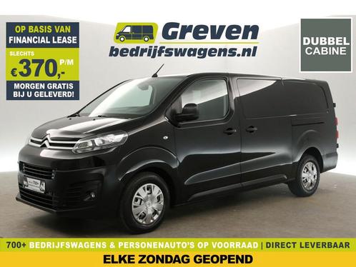 Citroën Jumpy 2.0 BlueHDI L3H1 DC 6 Pers Airco PDC €370pm, Auto's, Bestelauto's, Handgeschakeld, Diesel, Zwart, Citroën, Verzenden