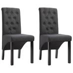 Eetkamerstoelen Donkergrijs | OP = OP | 40%!, Ophalen of Verzenden, Nieuw, Grijs, Twee