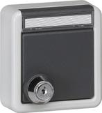 Gira IP44 Schuko Stopcontact Met Slot En Labelframe - 456735, Doe-het-zelf en Verbouw, Elektra en Kabels, Verzenden, Nieuw, Overige typen