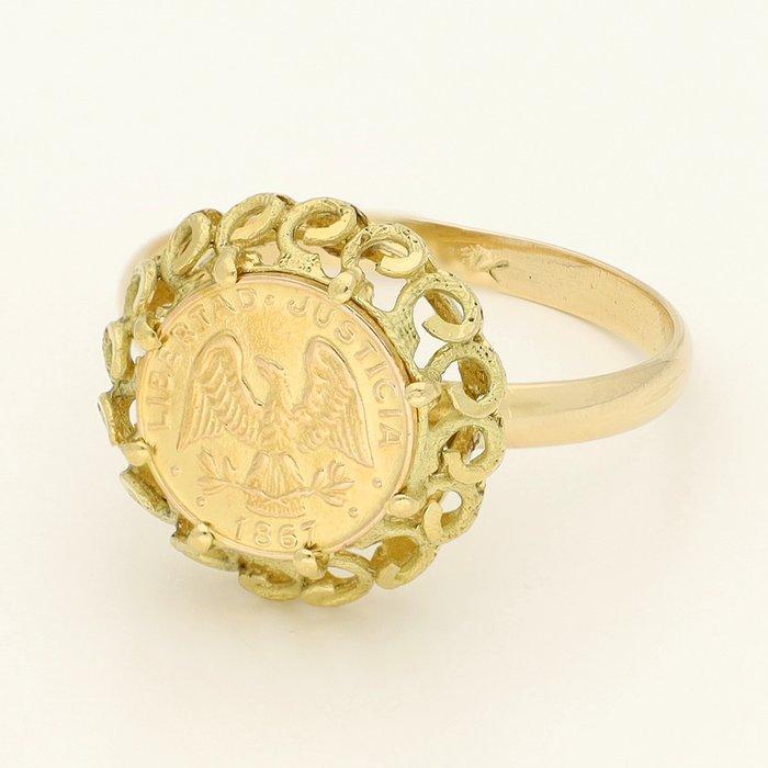 Ring - 14 karaat Geel goud, Sieraden, Tassen en Uiterlijk, Ringen