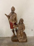 Beeld, De arrestatie van Christus - 90 cm - Hout, Antiek en Kunst