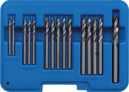 Bgs Technic Popnagelboor-set HSS 2.4 - 6.4 mm 15-dlg, Auto diversen, Autogereedschap, Verzenden