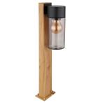 Houten tuinpaal Staande buitenlamp 50cm E27 fitting Etsi, Tuin en Terras, Buitenverlichting, Ophalen of Verzenden, Nieuw, Glas