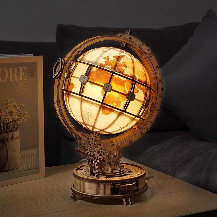 Robotime Lichtgevende Wereldbol modelbouw DIY Miniatuur K..., Hobby en Vrije tijd, Modelbouw | Overige, Nieuw, Verzenden