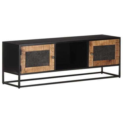 vidaXL Tv-meubel 120x30x40 cm ruw mangohout, Huis en Inrichting, Kasten | Televisiemeubels, 25 tot 50 cm, Nieuw, Overige houtsoorten
