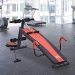 Fitnessbank – Verstelbaar – Buikspiertrainer - Rood/Zwart, Sport en Fitness, Fitnessmaterialen, Ophalen of Verzenden, Nieuw