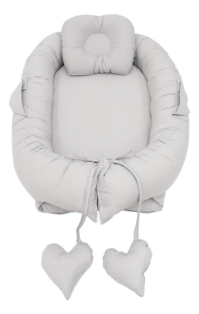 Mordesign Grey Babynest met Kussen, Kinderen en Baby's, Kinderkamer | Beddengoed, Nieuw, Verzenden