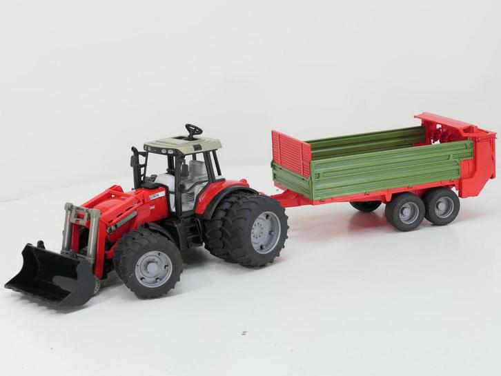 Schaal 1:16 Bruder 2043 en 2209 Case CVX 170 C;E met mest..., Hobby en Vrije tijd, Modelauto's | Overige schalen, Gebruikt, Ophalen of Verzenden