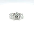 Ring - 14 karaat Witgoud - 4.01ct. tw. Diamant (Lab-grown) -, Sieraden, Tassen en Uiterlijk, Ringen, Nieuw