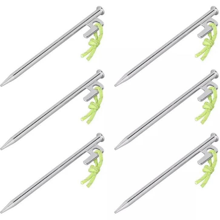 ProPlus Rotspen 20 cm – Heavy Duty met P-Haak – 6 stuks, Caravans en Kamperen, Kampeeraccessoires, Nieuw, Ophalen of Verzenden