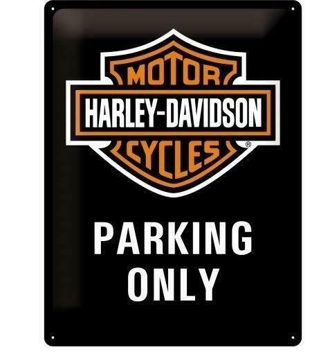 Harley-davidson reclamebord parking only, Verzamelen, Merken en Reclamevoorwerpen, Nieuw, Verzenden