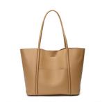 Daila Leren Tote Shopper, Verzenden, Nieuw, Beige, Shopper
