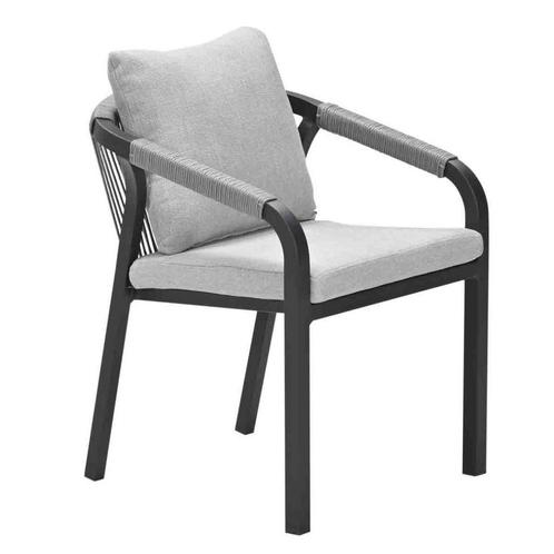 Garden Impressions Tarera lounge dining stoel - donker grijs, Tuin en Terras, Tuinsets en Loungesets, Verzenden