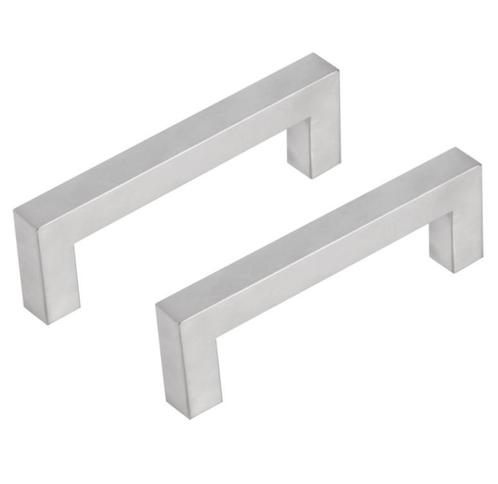 Differnz meubelgreep vierkant 96 mm mat chroom 2 stuks, Doe-het-zelf en Verbouw, Hang- en Sluitwerk, Verzenden