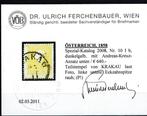 Oostenrijk 1858/1858 - Bijzonderheid uit 1858, nr. 10 Ib met, Postzegels en Munten, Postzegels | Europa | Oostenrijk, Gestempeld