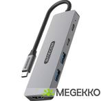 Sitecom 5 in 1 USB-C Power Delivery Multiport Adapter, Verzenden, Nieuw, Sitecom