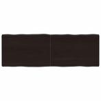 vidaXL Tafelblad natuurlijke rand 120x40x(2-4)cm eikenhout, Huis en Inrichting, Tafels | Eettafels, Verzenden, Nieuw