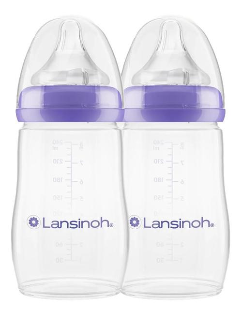 Lansinoh 2 stuks 240 ml Natural Wave Flesjes 75490, Kinderen en Baby's, Babyvoeding en Toebehoren, Nieuw, Verzenden