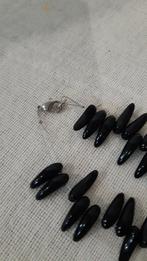 Agaat ketting zwart uit Niger, Sieraden, Tassen en Uiterlijk, Kettingen, Ophalen of Verzenden, Nieuw, Zwart, Steen of Mineraal