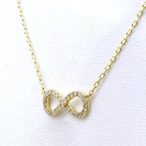 Ketting met hanger - 18 karaat Geel goud - 0.21ct. tw., Sieraden, Tassen en Uiterlijk, Antieke sieraden