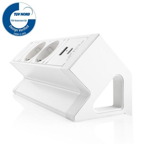 *WOONWINKEL* Filex Power Desk Up® 2.0 Bureau Stekkerdoos Wit, Huis en Inrichting, Bureaus, Nieuw, Verzenden