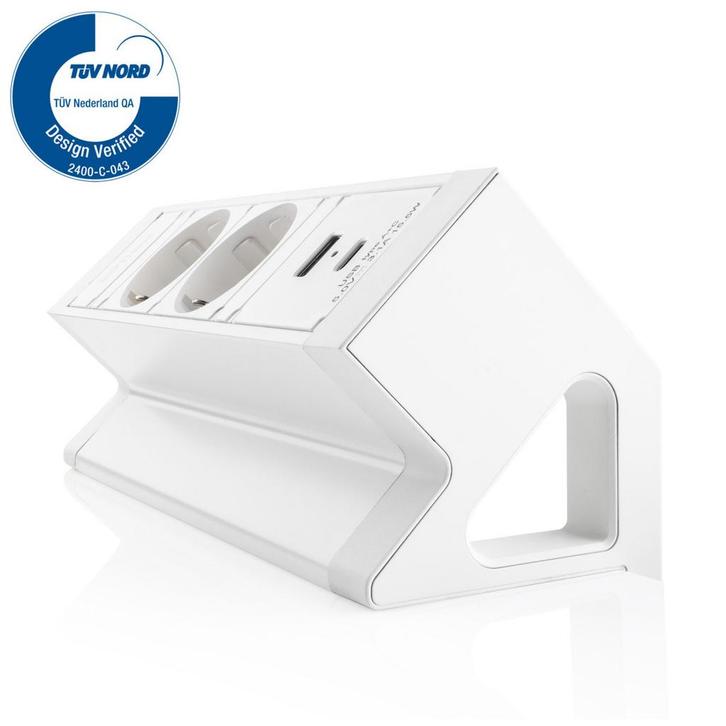 *WOONWINKEL* Lavis Power Desk Up® 2.0 Bureau Stekkerdoos Wit, Huis en Inrichting, Bureaus, Nieuw, Verzenden