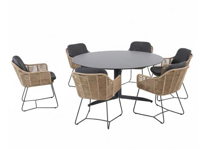 Taste by 4 Seasons Belmond tuinset naturel met Embrace tafel, Tuin en Terras, Tuinsets en Loungesets, Ophalen of Verzenden