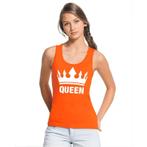 Koningsdag Queen topje/shirt oranje dames - Koningsdag tan.., Ophalen of Verzenden, Nieuw