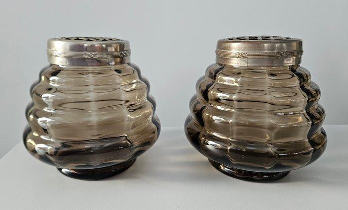 Verreries Doyen - Vaas (2) - Bloemsteker - Rozensteker - Art, Antiek en Kunst, Kunst | Designobjecten