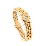 18 Krt. Gouden armband met diamant ca. 0,33  ct. | 18 cm..., Sieraden, Tassen en Uiterlijk, Armbanden, Gebruikt, Overige kleuren