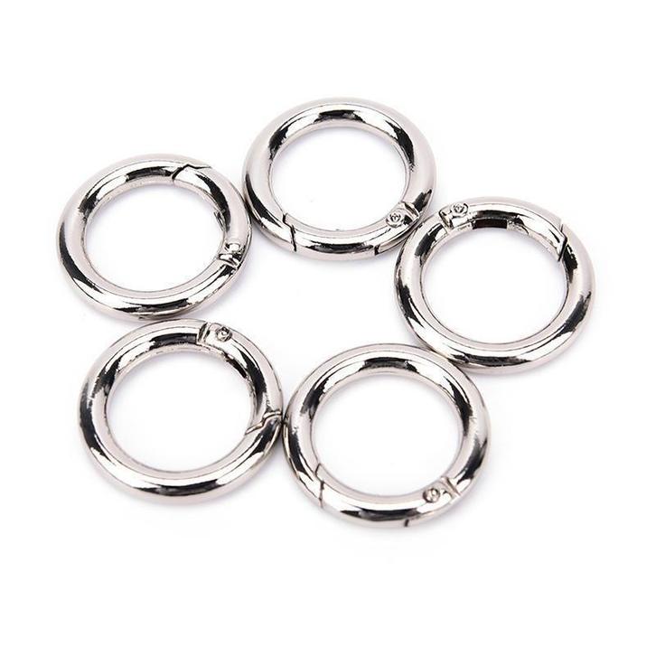 O-ring met veersluiting - 10mm - Zilver, Hobby en Vrije tijd, Kralen en Sieraden maken, Overige typen, Nieuw, Ophalen of Verzenden