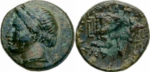 300-190 v Chr Magnesia Ionien Bronze 300-190 Apollo Stier..., Postzegels en Munten, Munten | Europa | Niet-Euromunten, Verzenden