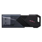 Kingston DataTraveler Exodia Onyx 64GB 3.2 Gen 1, Computers en Software, USB Sticks, Verzenden, Zo goed als nieuw