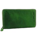 HillBurry VL77706 Leren Vintage Dames Rits Portemonnee Groen, Overige merken, Verzenden, Nieuw, Leer