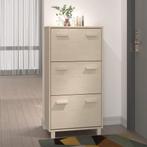 vidaXL Schoenenkast HAMAR 59,5x35x117 cm grenenhout, Ophalen of Verzenden, Nieuw