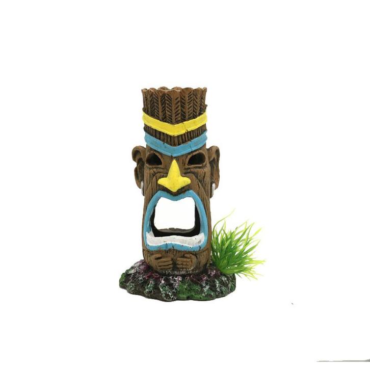 Totempaal 11 cm / Aquariumdecoratie As-306 (Hardscaping), Dieren en Toebehoren, Vissen | Aquaria en Toebehoren, Nieuw, Verzenden