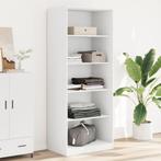 vidaXL Kledingkast 80x50x200 cm bewerkt hout wit, Huis en Inrichting, Kasten | Kledingkasten, Verzenden, Nieuw