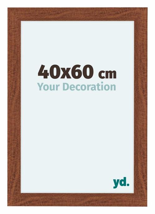 Fotolijst 40x60 cm - Walnoot - MDF - Como, Huis en Inrichting, Woonaccessoires | Lijsten, Nieuw, Verzenden
