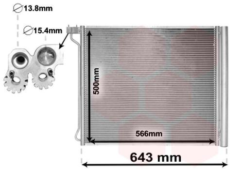 LUCHTCONDENSATOR VOOR BMW X5 E70 2006-2010 64509166098, Auto-onderdelen, Airco en Verwarming, Nieuw, Ophalen of Verzenden